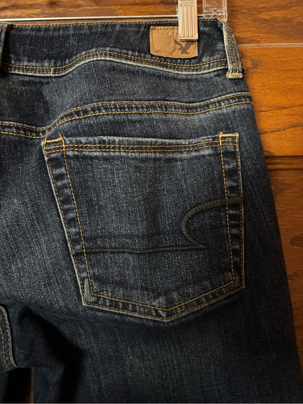 Y2K Lowrise American Eagle Dark Wash Bootcut Jeans - Picture 4 of 4